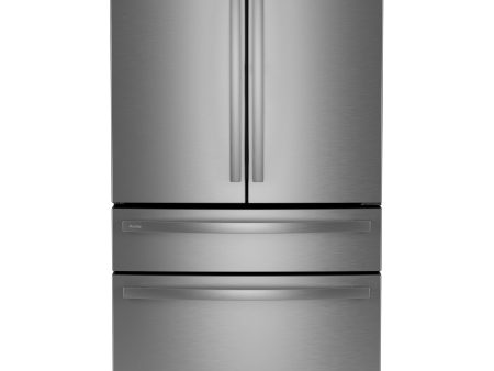 GE Profile™ ENERGY STAR® 23.3 Cu. Ft. Smart Counter-Depth Fingerprint Resistant 4-Door French-Door Refrigerator with Door In Door Hot on Sale