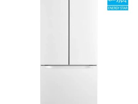 Element 18.4 cu. ft. French Door Refrigerator - White For Discount