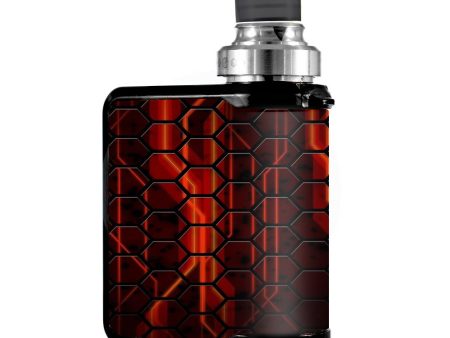 Abstract Red Metal  Mvape Mi-One Skin For Cheap