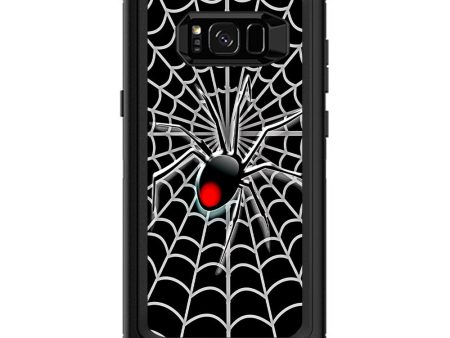 Black Widow Spider Web Otterbox Defender Samsung Galaxy S8 Plus Skin Hot on Sale