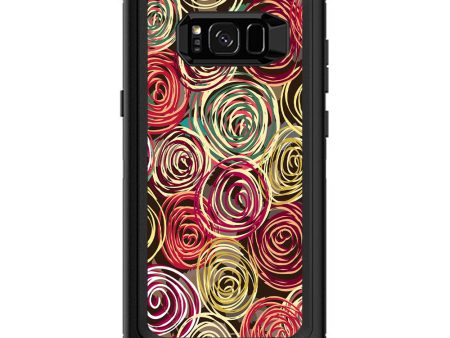 Round Swirls Abstract Otterbox Defender Samsung Galaxy S8 Plus Skin For Discount