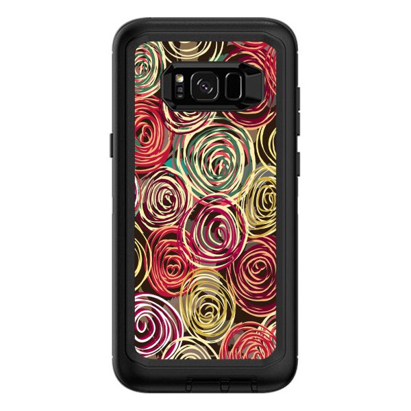 Round Swirls Abstract Otterbox Defender Samsung Galaxy S8 Plus Skin For Discount