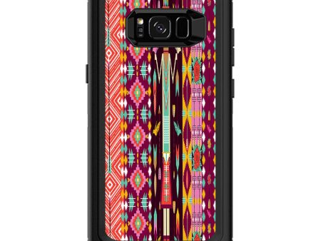 Tribal Aztec  Otterbox Defender Samsung Galaxy S8 Plus Skin Hot on Sale