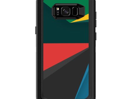 Abstract Patterns Green Otterbox Defender Samsung Galaxy S8 Plus Skin Online Sale