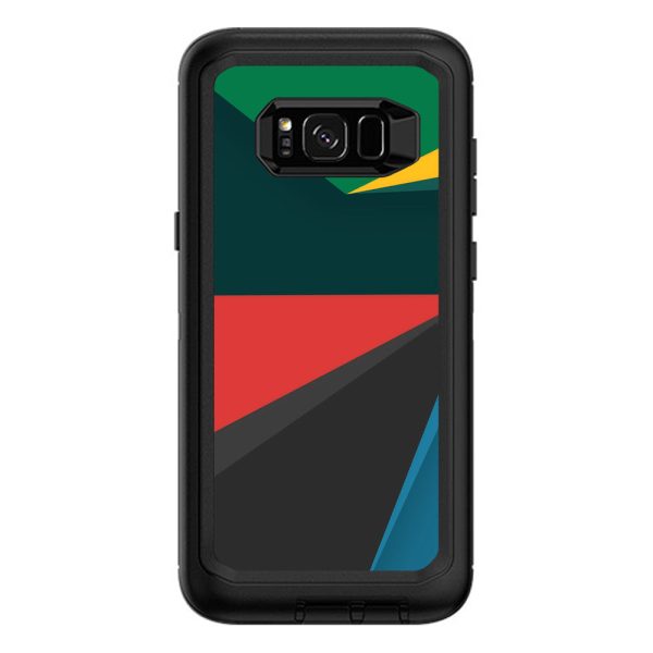 Abstract Patterns Green Otterbox Defender Samsung Galaxy S8 Plus Skin Online Sale