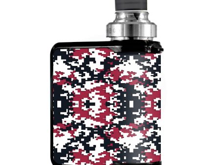 Digi Camo Team Colors Camouflage Red Black Mvape Mi-One Skin Supply