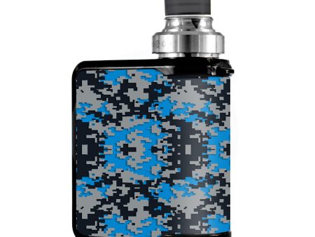 Digi Camo Team Colors Camouflage Blue Silver Black Mvape Mi-One Skin Online now