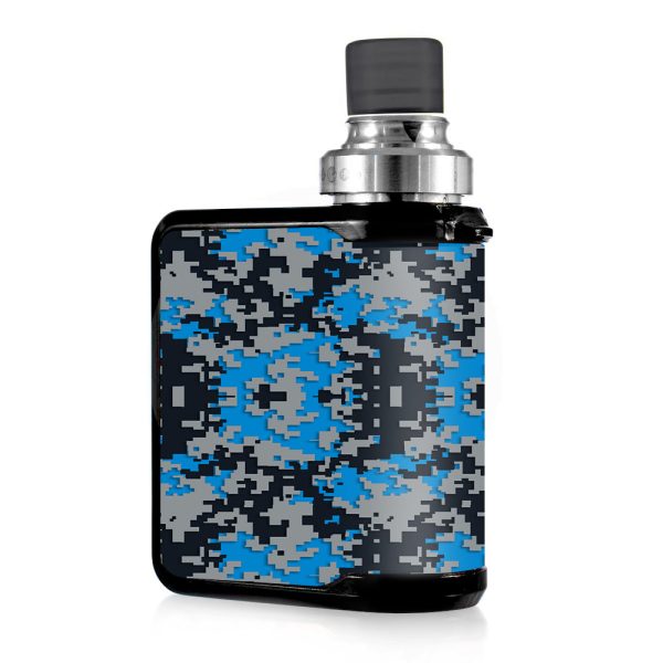 Digi Camo Team Colors Camouflage Blue Silver Black Mvape Mi-One Skin Online now