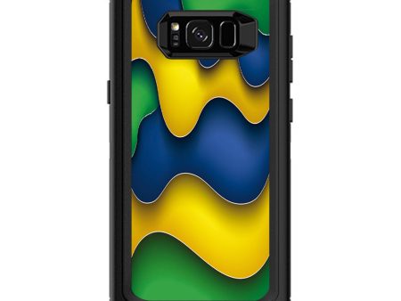 Dripping Colors Brazil Otterbox Defender Samsung Galaxy S8 Plus Skin on Sale