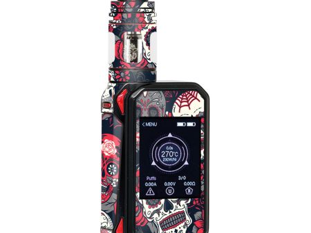 Sugar Skulls Red Black Dia De Los Smok G-priv 2 Skin Fashion