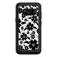 Black White Flower Print Otterbox Defender Samsung Galaxy S8 Plus Skin Fashion